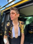 Sepp Kuss showing the wounds from today's penultimate stage of the Tour de France.jpg